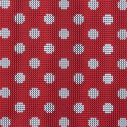 Jersey - Strickmuster Dots rot